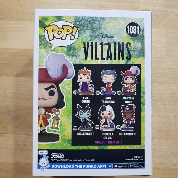 Funko Pop Disney Villains Captain Hook - Picture 4 of 6